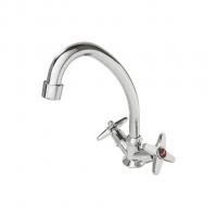 Смеситель для кухни 1/2 кер F4020 FRAP КРЕСТ конус (выс.пов.излив, п/шпильку, хром, силумин)