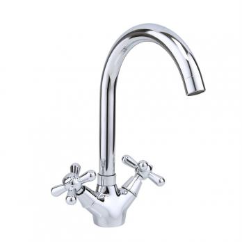 Смеситель для кухни 1/2 кер F4025 FRAP (выс.пов. излив, п/шпильку, хром, латунь)