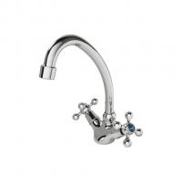 Смеситель для кухни 1/2 кер F4119 FRAP (выс.пов.излив, п/шпильку, хром, силумин)