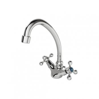 Смеситель для кухни 1/2 кер F4119 FRAP (выс.пов.излив, п/шпильку, хром, силумин)