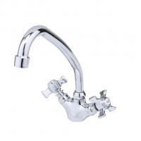 Смеситель для кухни 1/2 кер F4124 FRAP (выс.пов.излив, п/гайку, хром, силумин)