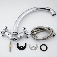 Смеситель для кухни 1/2 кер F4219 FRAP (выс.пов.излив, п/шпильку, хром, силумин)