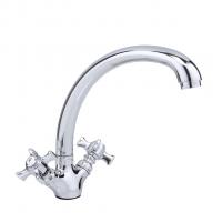 Смеситель для кухни 1/2 кер F4224 FRAP (выс.пов.излив, п/гайку, хром, силумин)