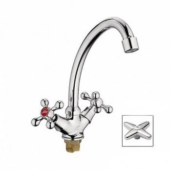 Смеситель для кухни 1/2 кер L5920 Ledeme с лат.гайкой, латунь