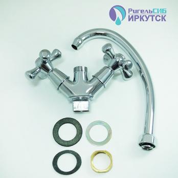 Смеситель для кухни 1/2 кер Иркутск ГП-К-24 КРЕСТ