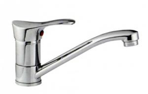 Смеситель для кухни 35к F4514-В FRAP (плоский пов.излив, п/шпильку, хром, силумин)