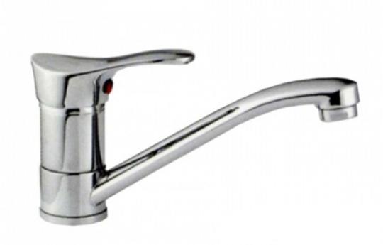 Смеситель для кухни 35к F4514-В FRAP (плоский пов.излив, п/шпильку, хром, силумин)