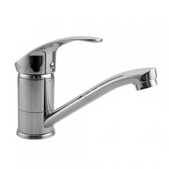 Смеситель для кухни 35к F4536-2 FRAP б/отв (плоск.пов.излив, п/гайку, хром, латунь)