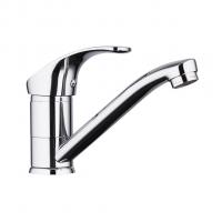 Смеситель для кухни 35к F4536 FRAP б/отв (плоск.пов. излив, п/шпильку, хром, латунь)