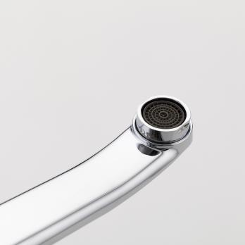 Смеситель для кухни 35к F4536 FRAP б/отв (плоск.пов. излив, п/шпильку, хром, латунь)