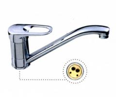 Смеситель для кухни 40к L4204 Ledeme с отв, латунь