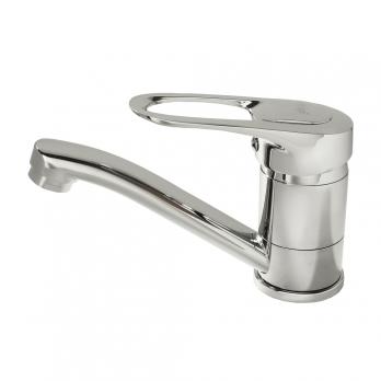 Смеситель для кухни 40к F4528-B FRAP (плос.кор.пов. излив, п/шпильку, хром, силумин)