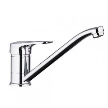 Смеситель для кухни 40к F4904 FRAP (плоский пов.излив, п/гайку, хром, латунь)