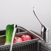 Смеситель для кухни 40к F4954 FRAP МЕДИЦИНСКИЙ (плоск.длин.пов. излив, п/гайку, хром, латунь)