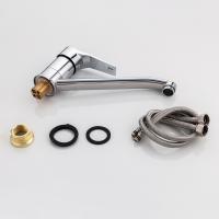 Смеситель для кухни 40к F4963 FRAP (длин. плоск. пов. излив, хром, п/ гайку, латунь)