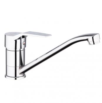 Смеситель для кухни 40к F4963 FRAP (длин. плоск. пов. излив, хром, п/ гайку, латунь)