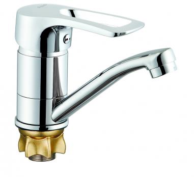 Смеситель для кухни 40к Glauf 4G4-B181 ЛАТ кор. излив, п/гайку