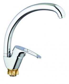 Смеситель для кухни 40к Glauf 8G4-A018 бок.ручка, п/гайку