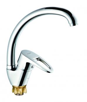 Смеситель для кухни 40к Glauf 8G4-A180 бок.ручка, п/гайку