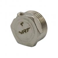 Заглушка 1'' нар с контр отв VRT® никель