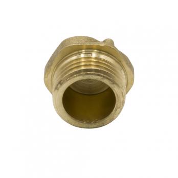 Заглушка 1/2'' нар ЛАТ с контр отв LEXLINE 15