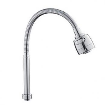 Излив для смесителя кухни ГИБКИЙ FRAP F7310 (с 2-ух режимным аэратором, хром)