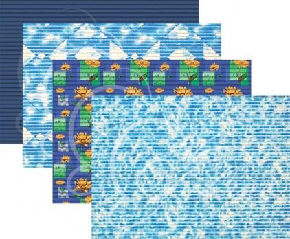 Коврик 0,65м х 15м (синий)