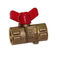 Кран д/маном шаровой 1/2'' 3-ход. с бабочкой, со спуском  11б27п(м) РУ16 (G1/2хМ20х1,5)