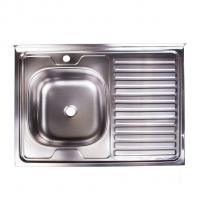 Мойка 80х60 (0,4) лев вып 1 1/2 Эконом (глуб. 13см)