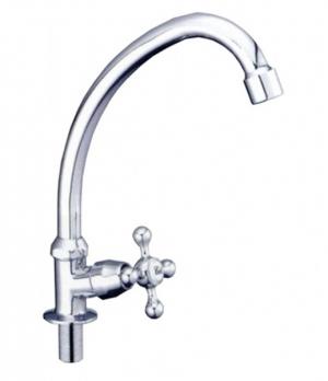 Смеситель для раковины/мойки 1/2 кер F4108 FRAP МОНО (выс.пов.излив, п/гайку, ХРОМ, силумин)