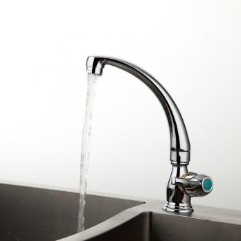 Смеситель для раковины/мойки 1/2 кер F4196 FRAP МОНО (выс.пов.излив, п/гайку, ХРОМ, силумин)