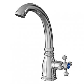 Смеситель для раковины/мойки 1/2 кер. MIXLINE ML07-05 моно п/гайку  (без подводки)