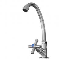 Смеситель для раковины/мойки 1/2 кер. MIXLINE ML09-05 моно п/гайку (без подводки)