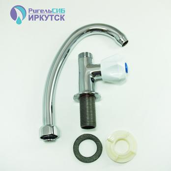 Смеситель для раковины/мойки 1/2 рез Иркутск М-2 моно