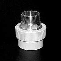 Муфта комб. нар 50х1 1/2" под ключ PRO AQUA БЕЛЫЙ