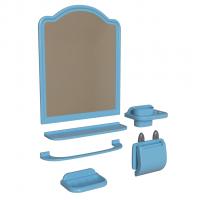 Набор д/ван ком с зерк АЛИСА (6 пред) голубой