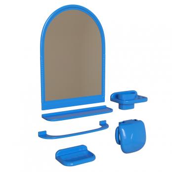 Набор д/ван ком с зерк ЕЛЕНА МХ/ADRIA (6 пред) голубой