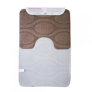 Набор ковриков д/ванной Zalel  2 пр. 55х90 (коричневый)