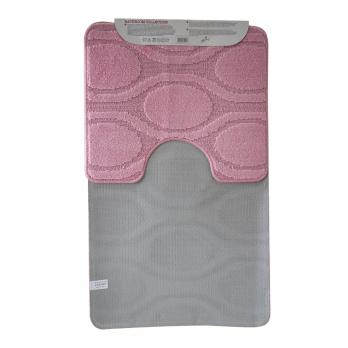 Набор ковриков д/ванной Zalel  2 пр. 60х100 (розовый)