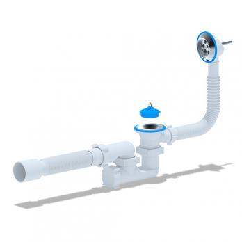 Обвязка на ванну  1 1/2*40 с гофрой 40х50 с вып. и пер. регулир. Варяг С6255 АНИ пласт