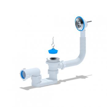 Обвязка на ванну 1 1/2*40 с вып. и переливом плоский  Ani Е050 АНИ пласт