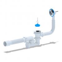 Обвязка на ванну 1 1/2*40*50 с вып. и переливом регулируемая с гофрой Ani Е255 АНИ пласт