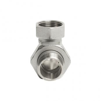 Переходник со сгоном 1'' угловой VRT®(конус) никель