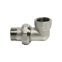 Переходник со сгоном 1/2'' угловой VRT® (конус) никель