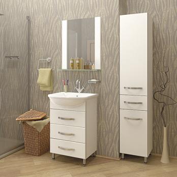 Тумба д/ванной "ДИАМАНТ-55" под раковину Элеганс-55 (Rosa) (ПВХ)