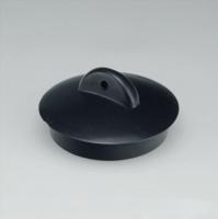 Пробка для ванны черная D45мм ПВХ