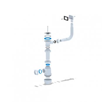 Сифон 1 1/2*40 Ani Грот с гибким переливом А0140S АНИ пласт