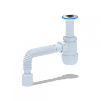 Сифон 1 1/2*40 Ani Грот с гофрой 40х50 А0510 АНИ пласт