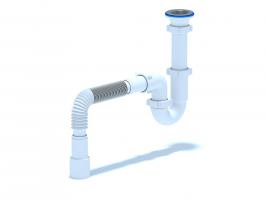 Сифон 1 1/2*40 Ani прямоточ.40*40*50 D0115 АНИ пласт