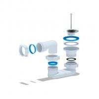 Сифон для душ.поддона 40*40 плоский Ani Е010 АНИ пласт